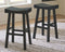 Glosco - Black - Pub Height Bar Stool (set Of 2)-Washburn's Home Furnishings