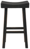 Glosco - Black - Pub Height Bar Stool (set Of 2)-Washburn's Home Furnishings