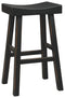 Glosco - Black - Pub Height Bar Stool (set Of 2)-Washburn's Home Furnishings