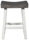 Glosco - Brown Gray / Antique White - Counter Height Bar Stool (set Of 2)-Washburn's Home Furnishings