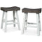 Glosco - Brown Gray / Antique White - Stool (2/cn)-Washburn's Home Furnishings