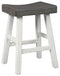 Glosco - Brown Gray / Antique White - Stool (2/cn)-Washburn's Home Furnishings