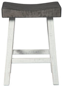 Glosco - Brown Gray / Antique White - Stool (2/cn)-Washburn's Home Furnishings