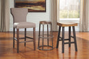 Glosco - Medium Brown / Dark Brown - Bar Height Bar Stool (set Of 2)-Washburn's Home Furnishings