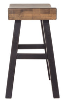 Glosco - Medium Brown / Dark Brown - Counter Height Bar Stool (set Of 2)-Washburn's Home Furnishings