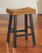 Glosco - Medium Brown / Dark Brown - Counter Height Bar Stool (set Of 2)-Washburn's Home Furnishings