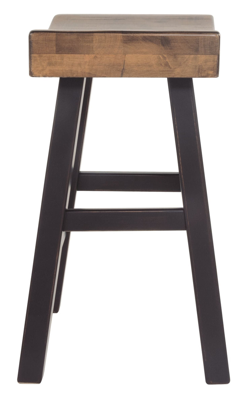 Glosco - Medium Brown / Dark Brown - Counter Height Bar Stool (set Of 2)-Washburn's Home Furnishings