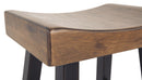 Glosco - Medium Brown/dark Brown - Stool (2/cn)-Washburn's Home Furnishings