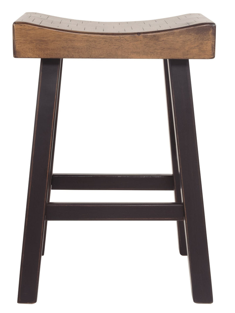 Glosco - Medium Brown/dark Brown - Stool (2/cn)-Washburn's Home Furnishings