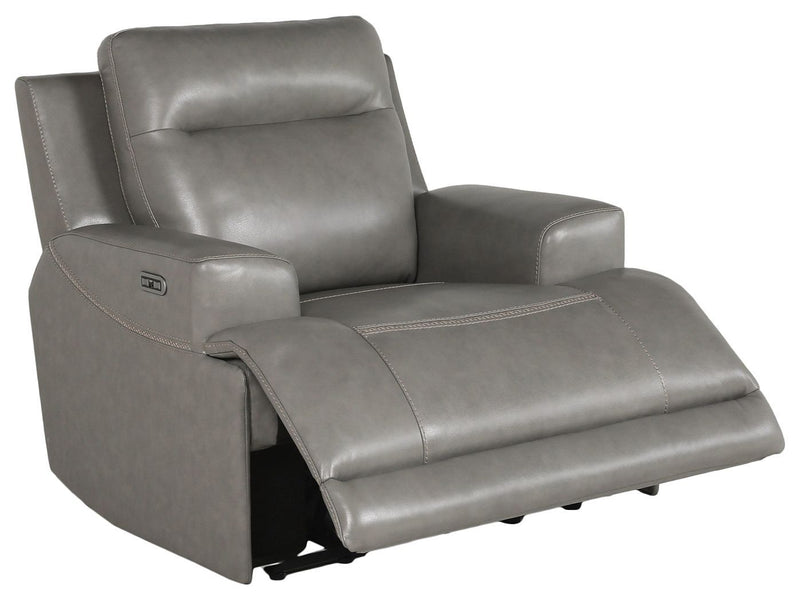 Goal - Gray - Pwr Recliner/adj Headrest-Washburn's Home Furnishings