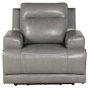 Goal - Gray - Pwr Recliner/adj Headrest-Washburn's Home Furnishings