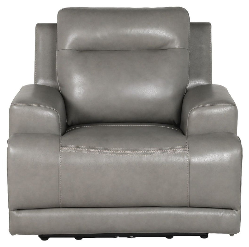 Goal - Gray - Pwr Recliner/adj Headrest-Washburn's Home Furnishings