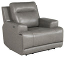 Goal - Gray - Pwr Recliner/adj Headrest-Washburn's Home Furnishings