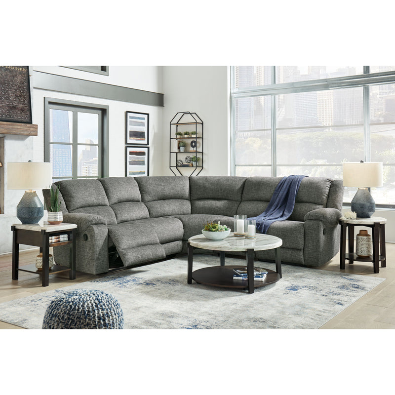 Goalie - Pewter - Left Arm Facing Recliner 5 Pc Sectional-Washburn's Home Furnishings