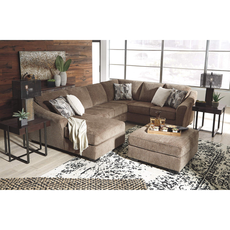 Graftin - Teak - Left Arm Facing Chaise 3 Pc Sectional-Washburn's Home Furnishings