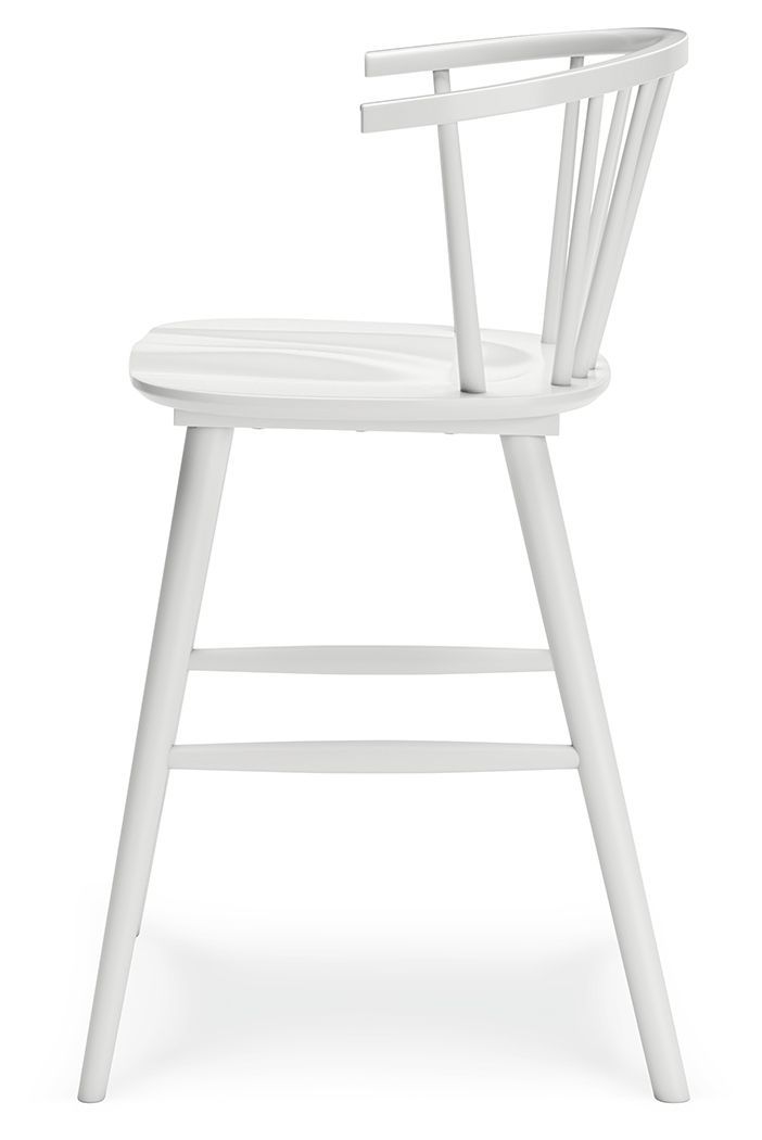 Grannen - White - Barstool (2/cn)-Washburn's Home Furnishings