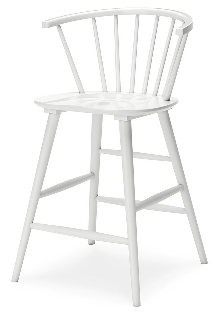 Grannen - White - Barstool (2/cn)-Washburn's Home Furnishings