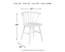 Grannen - White - Dining Chair (set Of 2)-Washburn's Home Furnishings