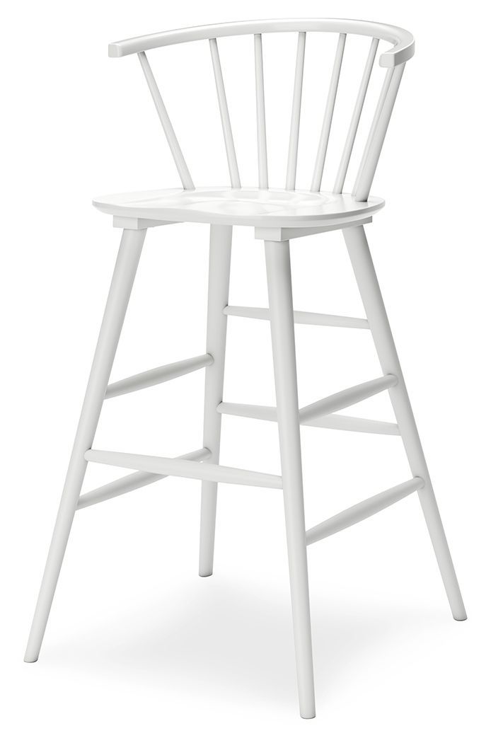 Grannen - White - Tall Barstool (2/cn)-Washburn's Home Furnishings