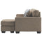 Greaves - Driftwood - Sofa Chaise-Washburn's Home Furnishings