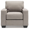 Greaves - Stone - 2 Pc. - Chair, Ottoman-Washburn's Home Furnishings