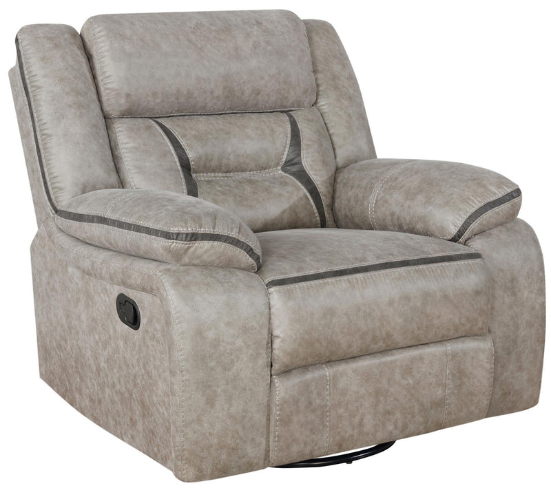 Greer - Swivel Glider Recliner - Beige-Washburn's Home Furnishings