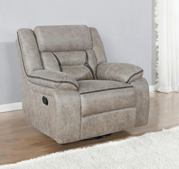 Greer - Swivel Glider Recliner - Beige-Washburn's Home Furnishings