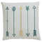 Gyldan - White/teal/gold - Pillow (4/cs)-Washburn's Home Furnishings