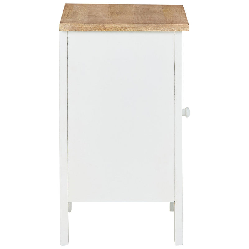 Gylesburg - White/brown - Accent Cabinet-Washburn's Home Furnishings