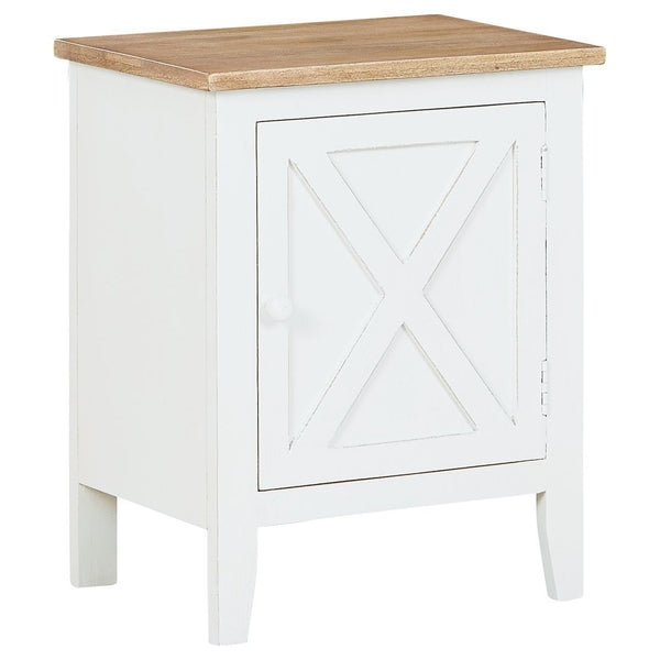 Gylesburg - White/brown - Accent Cabinet-Washburn's Home Furnishings