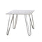 Hairpin - Leg Square End Table - White-Washburn's Home Furnishings