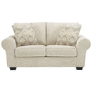 Haisley - Ivory - Loveseat-Washburn's Home Furnishings