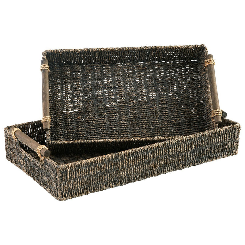 Halima - Antique Gray - Tray Set (2/cn)-Washburn's Home Furnishings