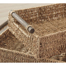 Halima - Tan - Tray Set (2/cn) - Seagrass-Washburn's Home Furnishings