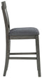 Hallanden - Black / Gray - Counter Height Bar Stool (set Of 2)-Washburn's Home Furnishings