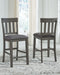 Hallanden - Black / Gray - Counter Height Bar Stool (set Of 2)-Washburn's Home Furnishings