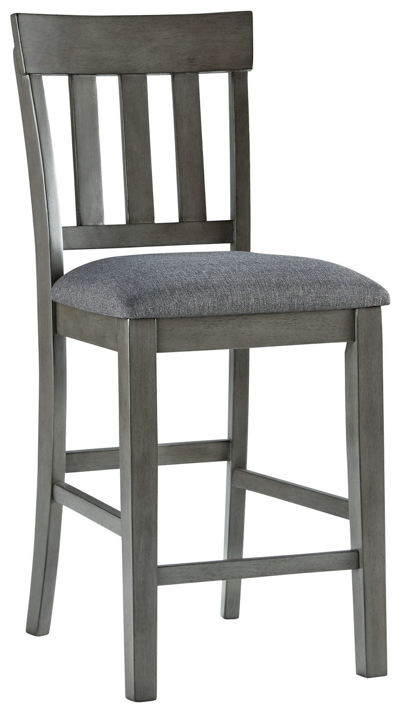 Hallanden - Black / Gray - Counter Height Bar Stool (set Of 2)-Washburn's Home Furnishings