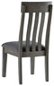 Hallanden - Black / Gray - Dining Uph Side Chair (2/cn)-Washburn's Home Furnishings