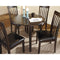 Hammis - Dark Brown - Round DRM Drop Leaf Table-Washburn's Home Furnishings