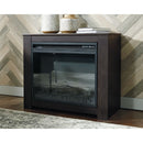 Harlinton - Black - Fireplace Mantel w/FRPL Insert-Washburn's Home Furnishings