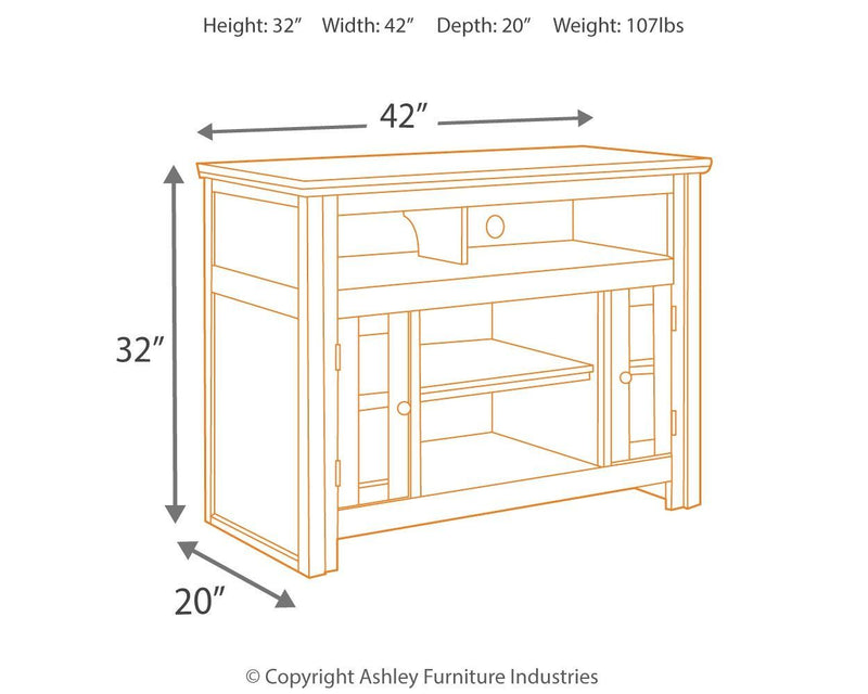 Harpan - Reddish Brown - Tv Stand-Washburn's Home Furnishings