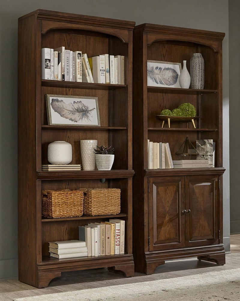 Hartshill 5-shelf Bookcase - Brown-Washburn's Home Furnishings