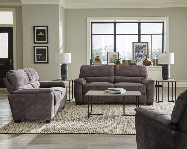 Hartsook - Loveseat - Gray-Washburn's Home Furnishings