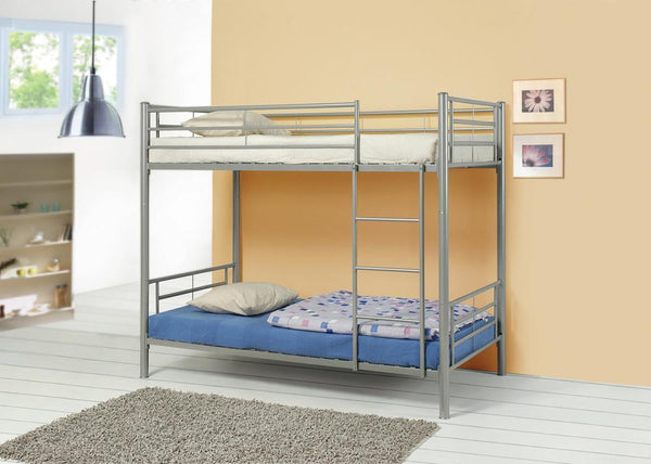 Hayward Twin Over Twin Bunk Bed Silver-Washburn's Home Furnishings