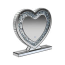 Heart Shape Table Mirror - Gray-Washburn's Home Furnishings