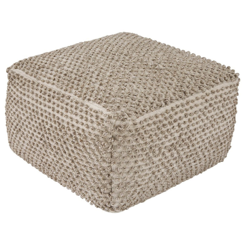 Hedy - Natural/beige - Pouf-Washburn's Home Furnishings