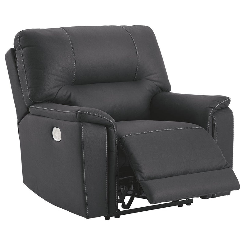 Henefer - Midnight - Pwr Recliner/adj Headrest-Washburn's Home Furnishings