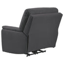 Henefer - Midnight - Pwr Recliner/adj Headrest-Washburn's Home Furnishings