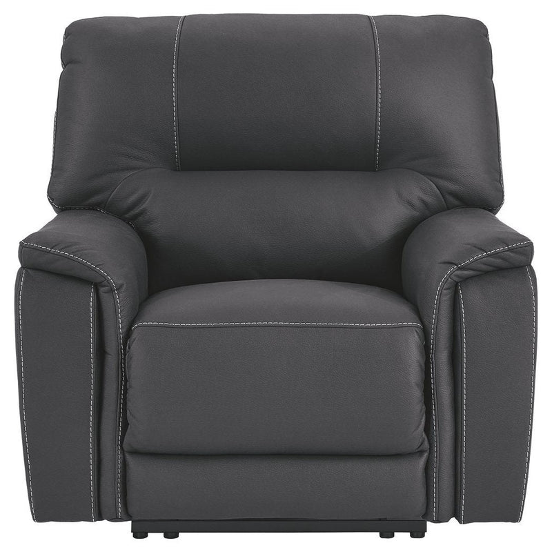 Henefer - Midnight - Pwr Recliner/adj Headrest-Washburn's Home Furnishings