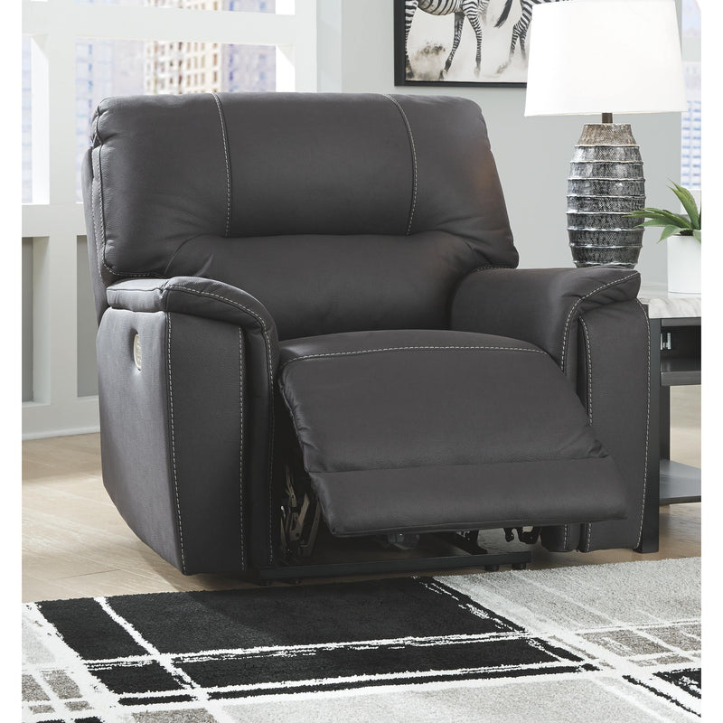 Henefer - Midnight - Pwr Recliner/adj Headrest-Washburn's Home Furnishings